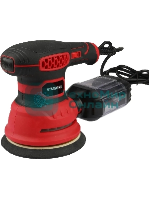 Эксцентриковая шлифовальная машина Starwind OS125-400S1 400Вт D125мм