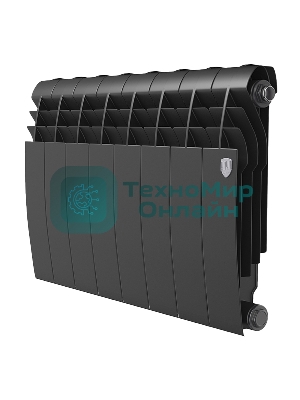 Радиатор биметаллический Royal Thermo BILINER B 350 черный - 8 секц.