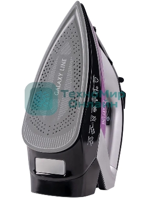 Утюг Galaxy Line GL 6128 фиолетовый/черный, 2200 Вт, 30 г/мин, 140 г/мин, 150 мл