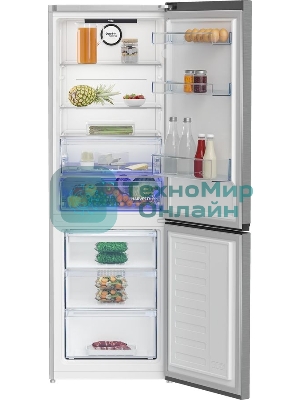 Холодильник Beko B3RCNK362HX нержавеющая сталь двухкамерный 220/100л морозилка снизу Total No Frost