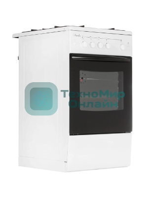 Плита газовая Лысьва ГП 400 МС СТ-2у белый, конфорок 4 газовых, духовка 57 л, 50 см x 84 см x 60 см