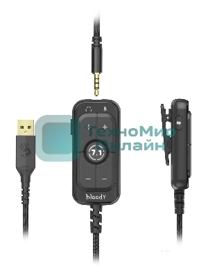 Гарнитура Bloody M590i Sports Lime жёлтый/чёрный, проводная