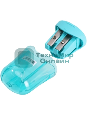 Точилка для карандашей ручная Deli ER01100 U-touch, 2 отверстия, пластик, ассорти, дисплей