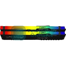 Оперативная память Kingston Fury Beast, DDR5, 16GB (2x8GB), 6000MHz, CL30, DIMM, с радиаторами, RGB, черный