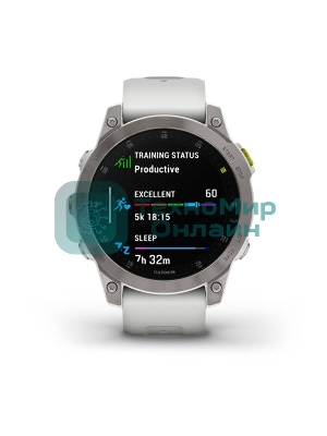 Умные часы Garmin Epix (Gen 2) Sapphire титановый белый 47мм