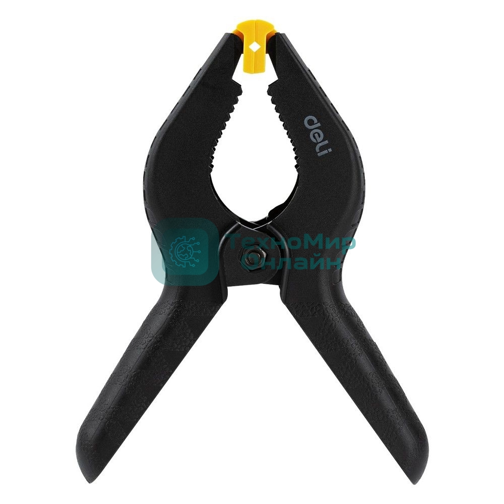 Струбцина-зажим пружинная Deli DL110006 длина 150мм, макс.диаметр зажима 50мм, макс.усилие зажима 140N