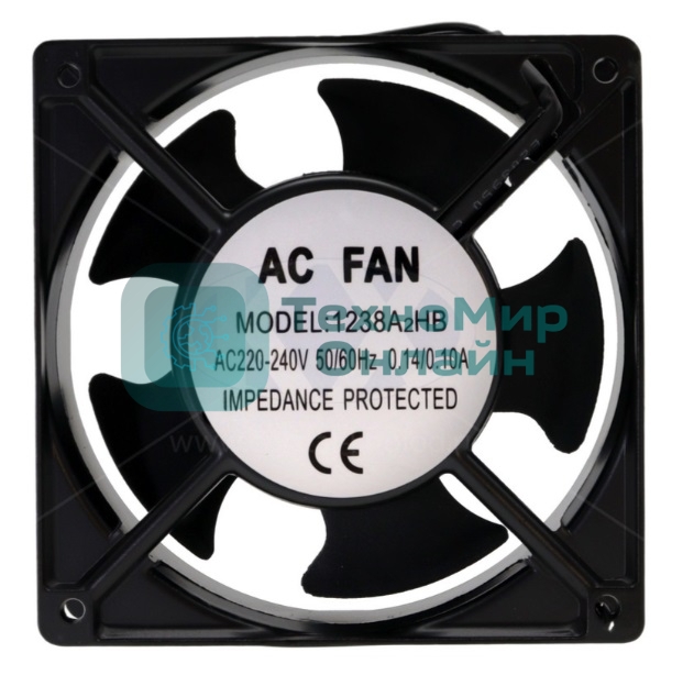 Вентилятор 120х120х38 1238A2HB 220V (ball bearing)