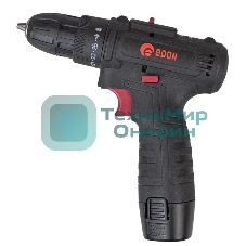 Дрель-шуруповерт Edon AD-1201, 12 В, 1,5 Ач, 30 Нм, щеточный