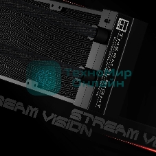 Система водяного охлаждения Thermalright Stream Vision 360 Soc-AM5/AM4/1200/1700/1851 черный 4-pin 28.1dB Al LCD Ret (S-VISION-360-BL)