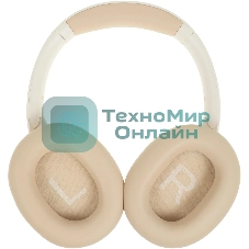Беспроводные/проводные наушники Creative Zen Hybrid 2 бежевый, полноразмерные, Bluetooth + проводной, активное шумоподавление