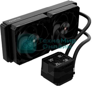 Жидкостная система охлаждения ALSEYE CPU COOLER AS.02.11.0015 Q240 Plus черный 120мм алюминий+медь 3000 rpm 45db 4-pin 270W