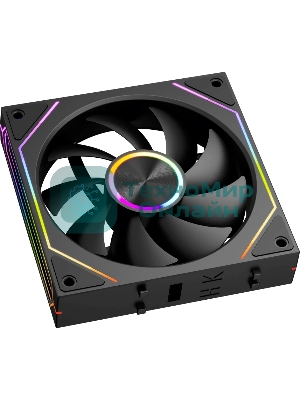 Вентилятор для корпуса PcCooler F3 X120 BK ARGb 120х120x25 черный 4-pin 28.4дБ (F3X120-BKAC012-GL) Ret