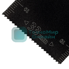 Насадка для МФИ Denzel режущая пазовая прямая, BiM, по металлу и дереву, 33 x 1,4 мм, мелкий зуб