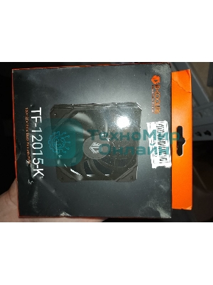 (Поврежденная упаковка) Вентилятор для корпуса ID-COOLING TF-12015-K черный (120mm, PWM 1250rpm, 67.58 CFM, 32,3 dB, 4 pin) (TF-12015-K)
