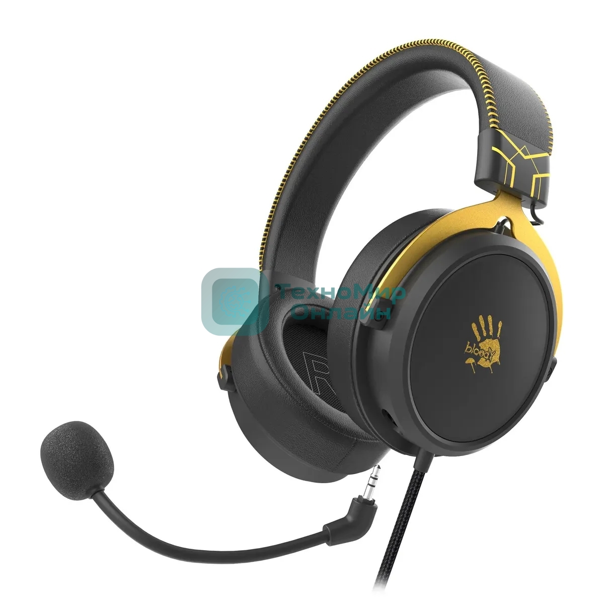 Гарнитура Bloody M590i Sports Lime жёлтый/чёрный, проводная