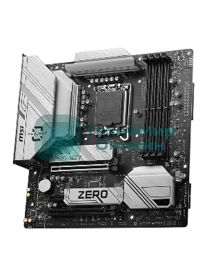 Материнская плата MSI B760M PROJECT ZERO,(Обратное подключение разъемов) LGA 1700, Intel B760, 4xDDR5, 4xSATA, 2xM.2, 1xPCIe 5.0 x16, 1xPCIe 4.0 x4, 1xPCIe x1, 1xHDMI, 1xDP, 3xUSB 3.2 Gen 2, 4xUSB 2.0, 1xUSB 3.2 Gen 2x2, 1x 2.5Gb LAN, 5x3.5 мм, 7.1, mATX
