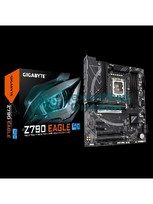 Материнская плата Gigabyte Z790 EAGLE, LGA 1700, Intel Z790, 4xDDR5, 4xSATA, 3xM.2, 1xPCIe 5.0 x16, 1xPCIe 4.0 x4, 1xPCIe 3.0 x1, 1xHDMI, 1xDP, 1x 2.5Gb LAN, 4xUSB-A 3.2 Gen 1, 1xUSB-A 3.2 Gen 2, 2xUSB-A 2.0, 1xUSB-C 3.2 Gen 2, 3x3.5 мм, 7.1, ATX