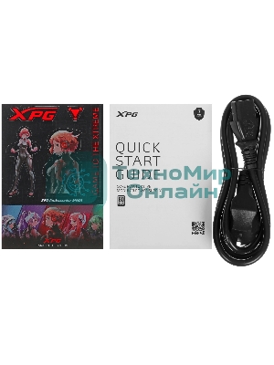 Блок питания ADATA COREREACTORIIVE750G-BKCEU, 750Вт, 80 PLUS Gold, 120мм, модульный, черный