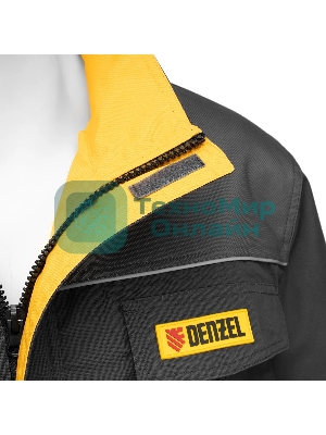 Куртка профессиональная рабочая Denzel 65% полиэстер 35% хлопок, XXXL
