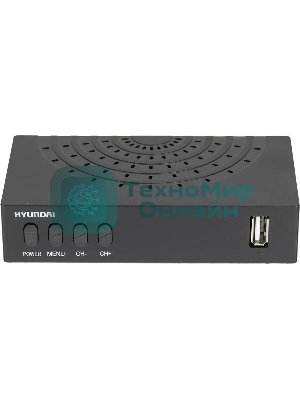 Приставка для цифрового ТВ Hyundai H-DVB440 черный, DVB-T2, DVB-T, DVB-C, HDMI, USB 2.0 x2