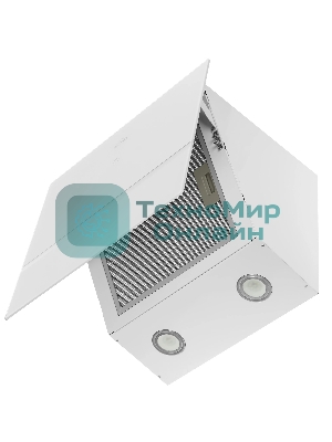 Вытяжка наклонная Elikor Rise WH 50 белый, 50 см, 750 куб. м/ч, 56 дБ