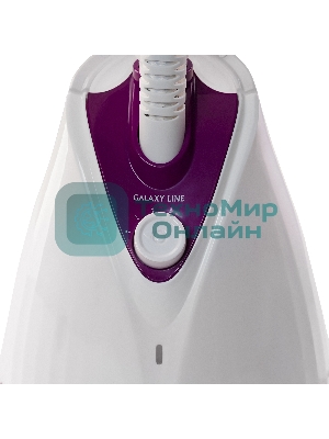 Отпариватель Galaxy Line GL 6211 белый/фиолетовый, 2000 Вт, 40 г/мин, 1700 мл