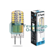 Лампа светодиодная Feron LB-422 3вт 12в G4 дневной капсульная