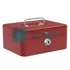 Сейф для денег Deli ET501 90х 200х 160 мм ключевой, красный
