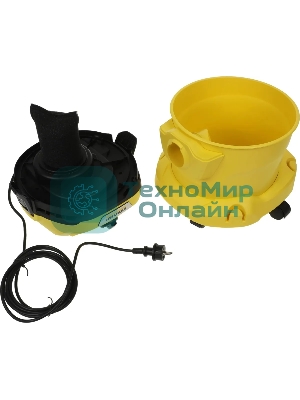 Строительный пылесос Karcher WD 2 Plus V-12/4/18 желтый, 1000 Вт, уборка сухая/сбор воды, пылесборник мешок/контейнер, 12 л
