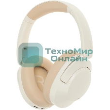 Беспроводные/проводные наушники Creative Zen Hybrid 2 бежевый, полноразмерные, Bluetooth + проводной, активное шумоподавление