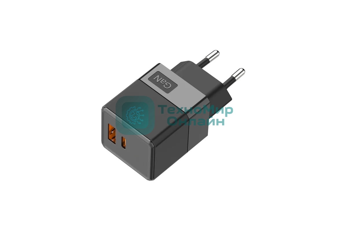 Сетевое зарядное устройство Rexant с двумя портами USB-A и USB-C, 35Вт