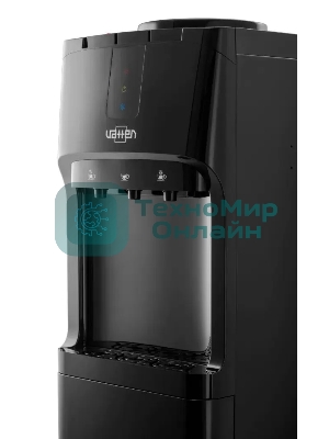 Кулер для воды Vatten V02NKB, верхняя загрузка, нагрев 90 °С, охлаждение 10 °С, черный