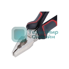 Комбинированные плоскогубцы Deli DL0004 180 мм, Cr-V, эксцентриковый шарнир, антикоррозийное покрытие, трехкомпонентная прорезиненная рукоять