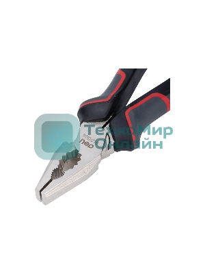Комбинированные плоскогубцы Deli DL0004 180 мм, Cr-V, эксцентриковый шарнир, антикоррозийное покрытие, трехкомпонентная прорезиненная рукоять