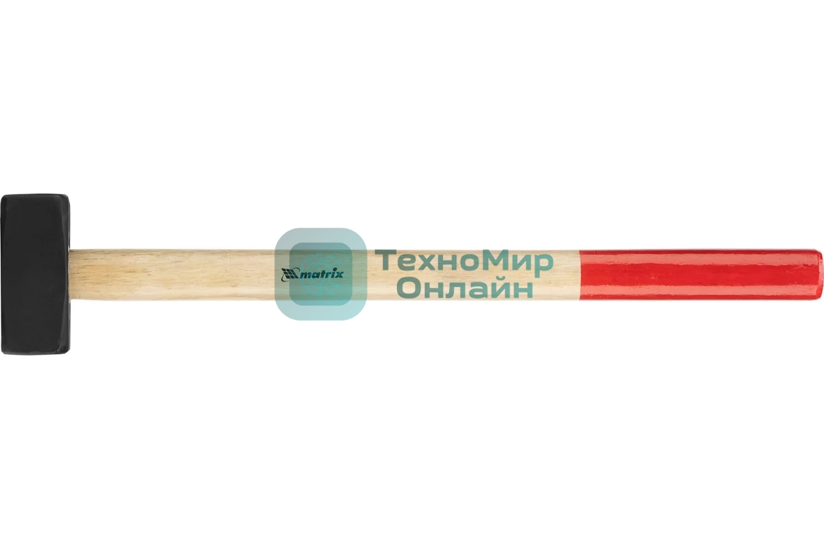 Кувалда Matrix 11029 3000 г, кованая головка, деревянная рукоятка 700 мм