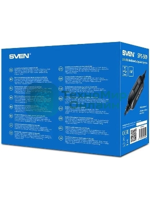 Акустическая система SVEN SPS-509 2.0 (2x3W, USB+БП) дерево, черный