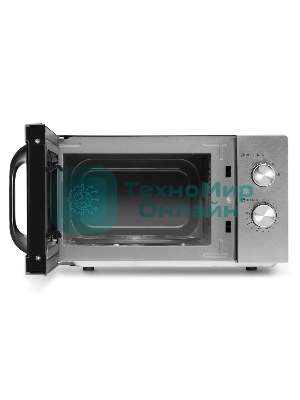 Микроволновая печь Hyundai HYM-M2013 нержавеющая сталь/черный, 20 л, 700 Вт, переключатели - электронный поворотный механизм