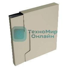 Папка с 80 прозрачными вкладками Бюрократ DeLuxe DLVBOX80MILK A4, пластик, 0.7мм, молочный в коробе