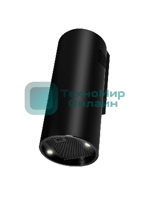 Вытяжка островная Maunfeld Drum Wall 35 черный, 32.5 см, 850 куб. м/ч, 48 дБ