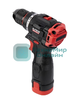 Дрель-шуруповерт Elitech CD 16L2, 16 В, 2 Ач, 55 Нм, бесщеточный