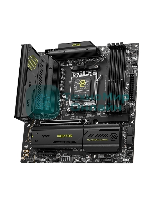 Материнская плата MSI MAG B850M MORTAR WIFI, AM5, AMD B850, 4xDDR5, 4xSATA, 3xM.2, 1xPCIe 5.0 x16, 1xPCIe 4.0 x4, 1xHDMI, 1x5Gb LAN, Wi-Fi 7, Bluetooth 5.4, 1xUSB-C 40Gbps, 1xUSB-C 20Gbps, 5xUSB-A 10Gbps, 2xUSB-A 5Gbps, 4xUSB-A 2.0, 1xS/PDIF, 2x3.5 мм, 7.1, mATX