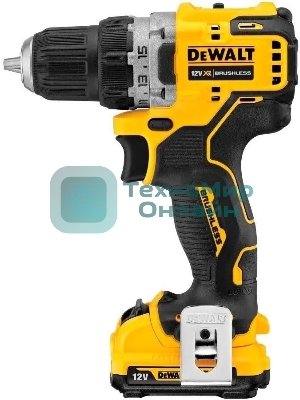 Дрель-шуруповерт DeWalt DCD701D2, 12В, 2 Ач, 57.5 Нм, бесщеточный