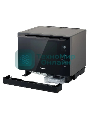 Микроволновая печь Panasonic NN-CS89LBZPE черный, 31 л, 1000 Вт, переключатели - сенсор