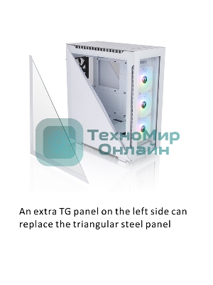 Компьютерный корпус Thermaltake Divider 500 TG Snow ARGb CA-1T4-00M6WN-01 White/Win/SPCC/Tempered Glass*4/120мм ARGb Fan*3/120мм Standard Fan*1 (527897)