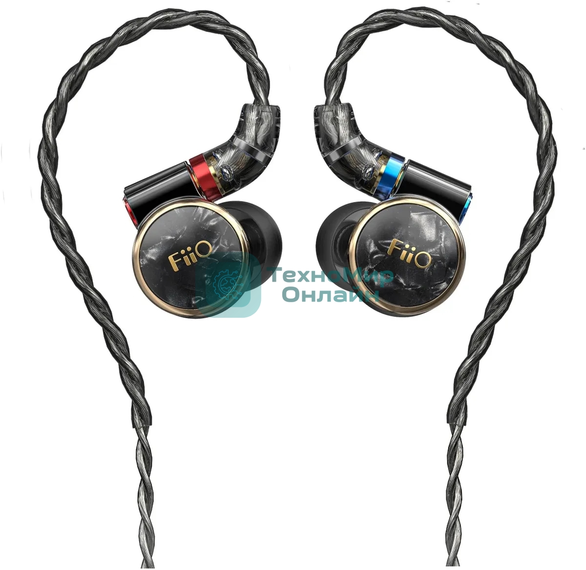 Проводные наушники FiiO FD3 Pro черный, внутриканальные, Jack 3.5/2.5/4.4 мм, сменные штекеры