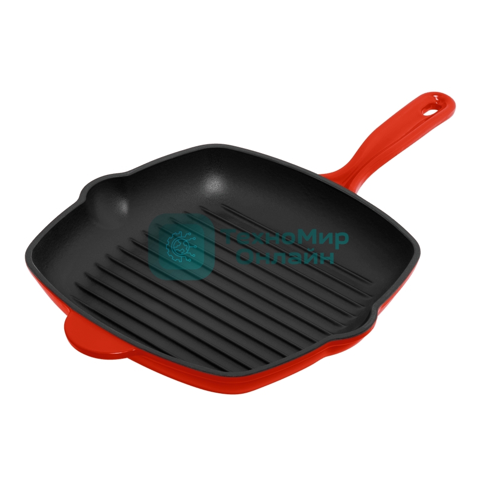 Сковорода-гриль Maunfeld DEVON MGP27CE16R из эмалированного чугуна, 27х27 см