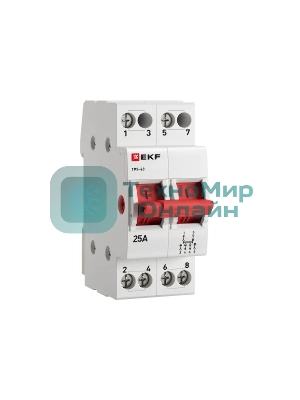 Переключатель трехпозиционный ТПС-63 2P 25А PROxima EKF TPS225