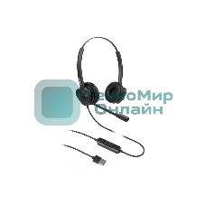 Гарнитура Fanvil HT302-U чёрный, проводная