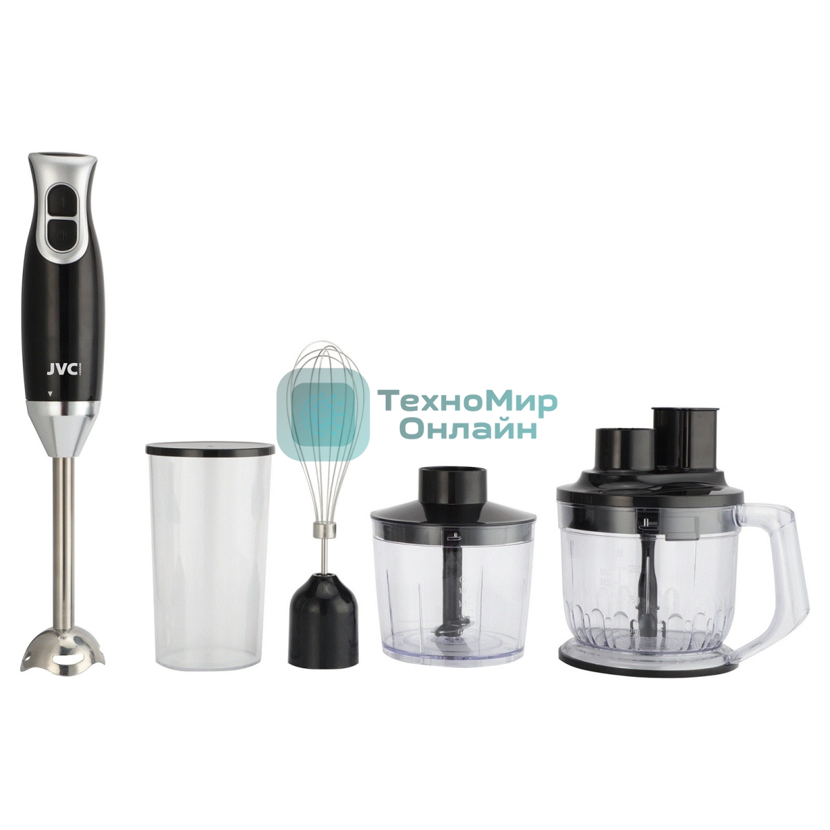 Блендер погружной JVC JK-HB5135 1500 Вт, черный/серебристый