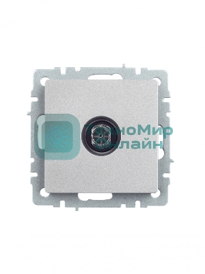 Розетка телевизионная оконечная IEK Brite РТВ11-0-БрА (BR-A10-O-K47) алюминий